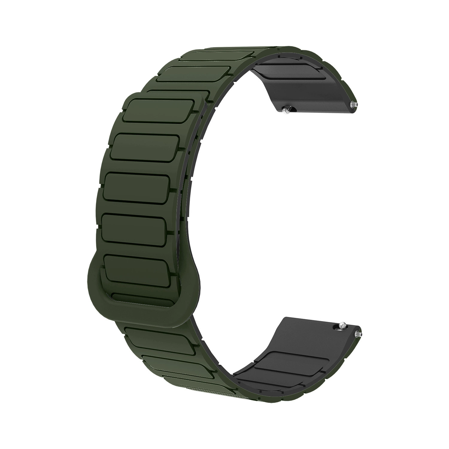 Подходит для Samsung/Huawei/Huami/Garmin/Loop I-образный магнитный силиконовый ремешок 12/18/20/22 мм