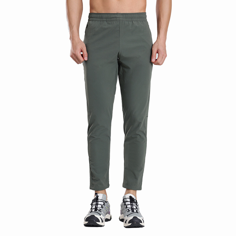 Dijia el mismo estilo pantalones casuales de secado rápido pantalones de escalada elásticos rectos delgados para hombres pantalones deportivos para correr al aire libre