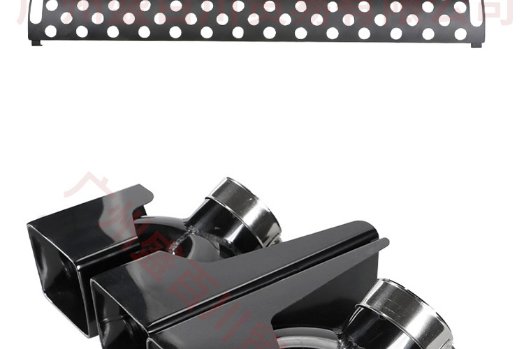 Suitable for Land Rover New Defender Tail Throat 110/90 modified khan four-out square stainless steel decorative cover exhaust pipe