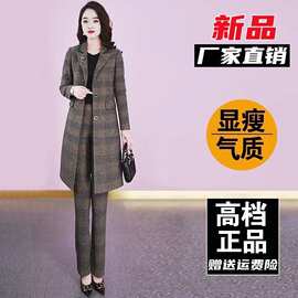 高端洋气毛呢外套2025秋冬新款宽松小个子大码气质毛呢子外套潮