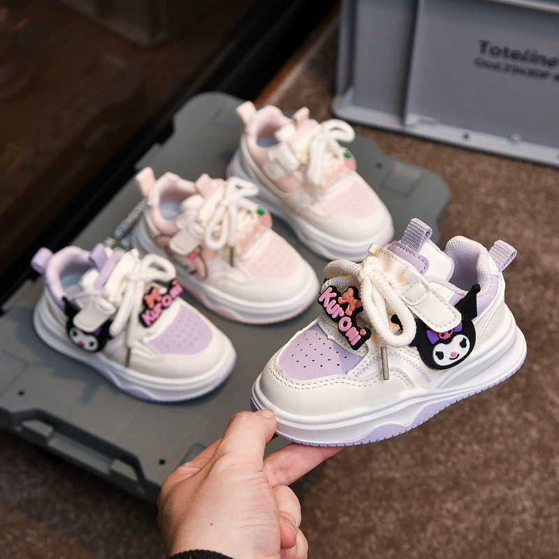 2025 весна и осень новые детские кроссовки для девочек спортивная обувь мультфильм детская обувь дышащая мягкая подошва корейская версия универсал обувь
