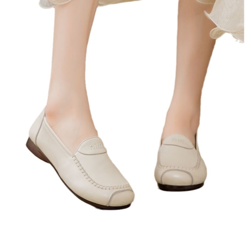 Nuevos zapatos de alta calidad de mediana edad cómodos de tendón de torón súper suave zapatos de madre zapatos de cuero suaves zapatos de mujer