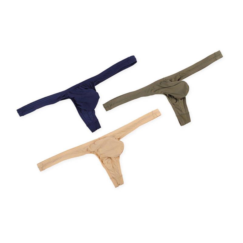 Ultra-thin T-shaped men's sexy underwear elastic comfortable breathable T-shaped hip underwear