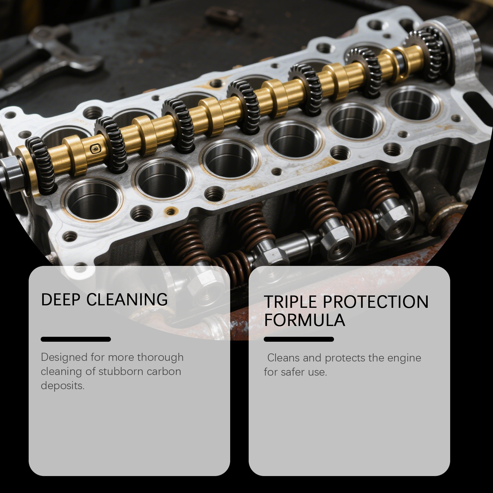 Cross-border gasoline fuel additives, carbon deposit cleaner, fuel consumption reducer, car engine parts maintenance and cleaning agent