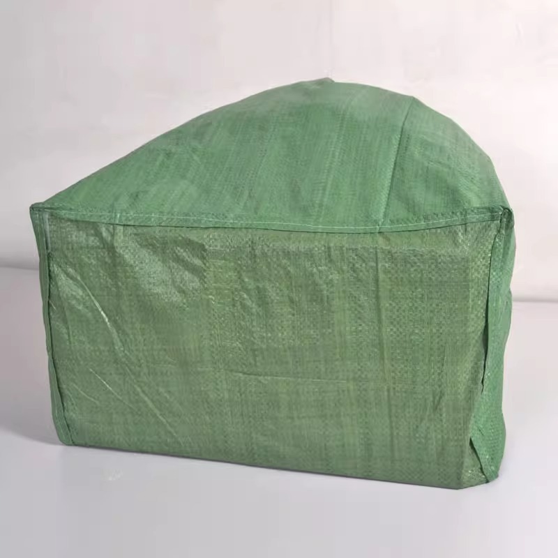 麻袋加厚编织袋带底批发蛇皮袋子搬家服装打包袋绿色大袋子四方底