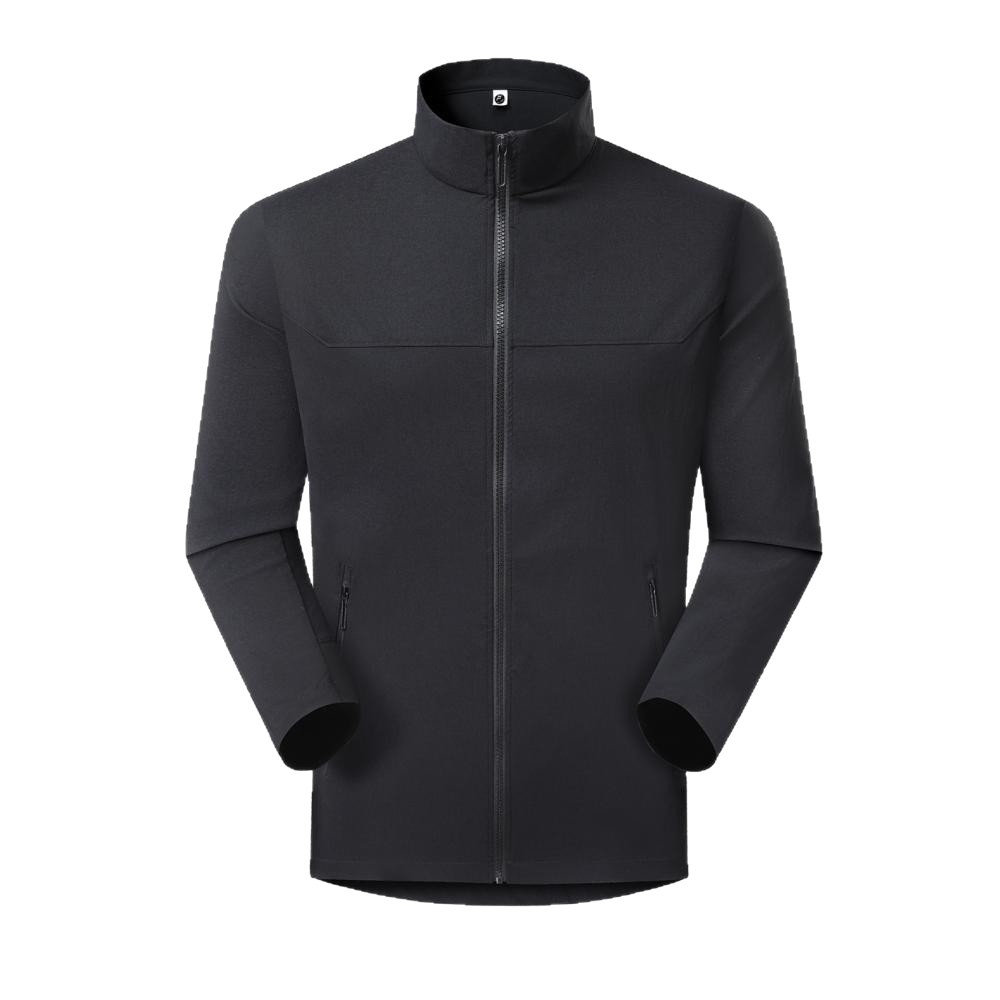 Área de asalto ligera de alta elasticidad ropa de trabajo personalizada logotipo chaqueta con sombrero corporativa impermeable