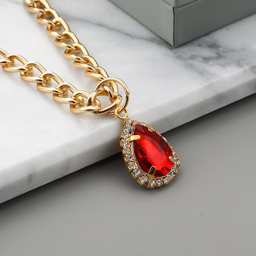 New Arrival Pet Dog & Cat Accessories: Drip-Shaped Heart Pendant Necklace, Decorative Metal Aluminum Chain, Stylish Fashion Add-On