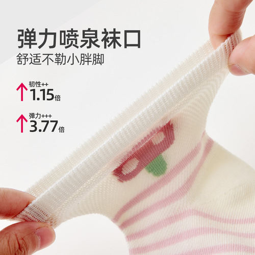 Six-Fingered Mouse Girl's Mesh Breathable Socks for Baby Girls and Boys — Summer Thin Cotton Socks for Older Kids, Perfect for Spring and Autumn
