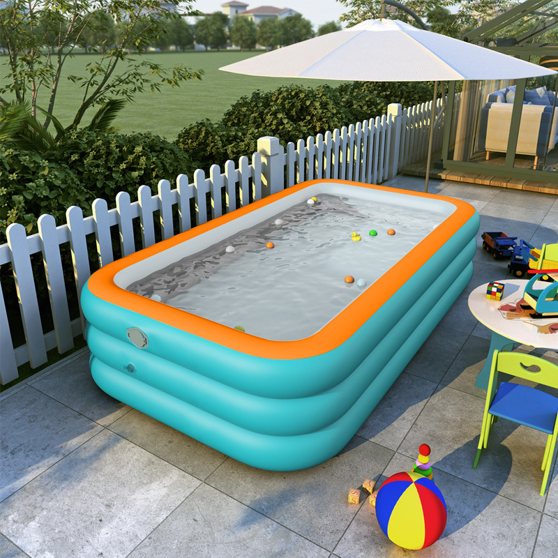 Inflable piscina niños hogar plegable bebé adulto familia al aire libre baño piscina cubo
