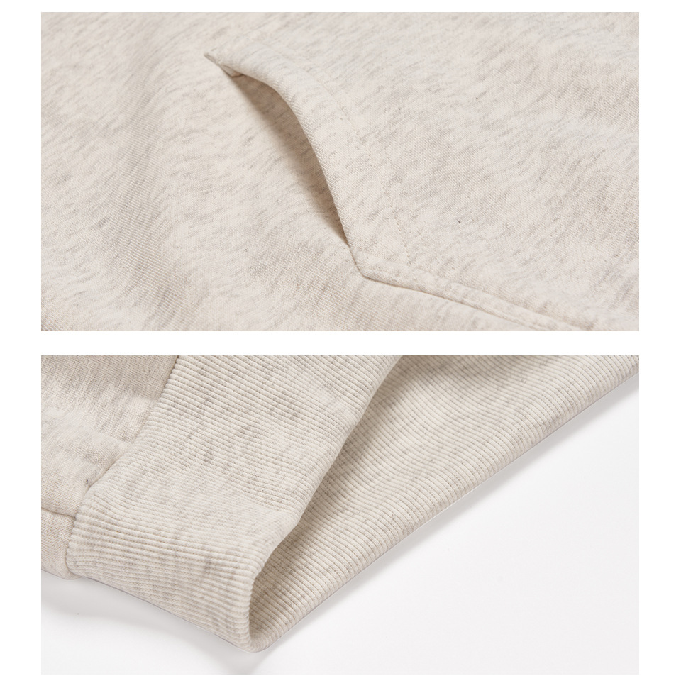 Men's Clothing new large size solid color men's pullover hooded sweatshirt men can add printing and hot stamping blank sweatshirt spot_voghion.com