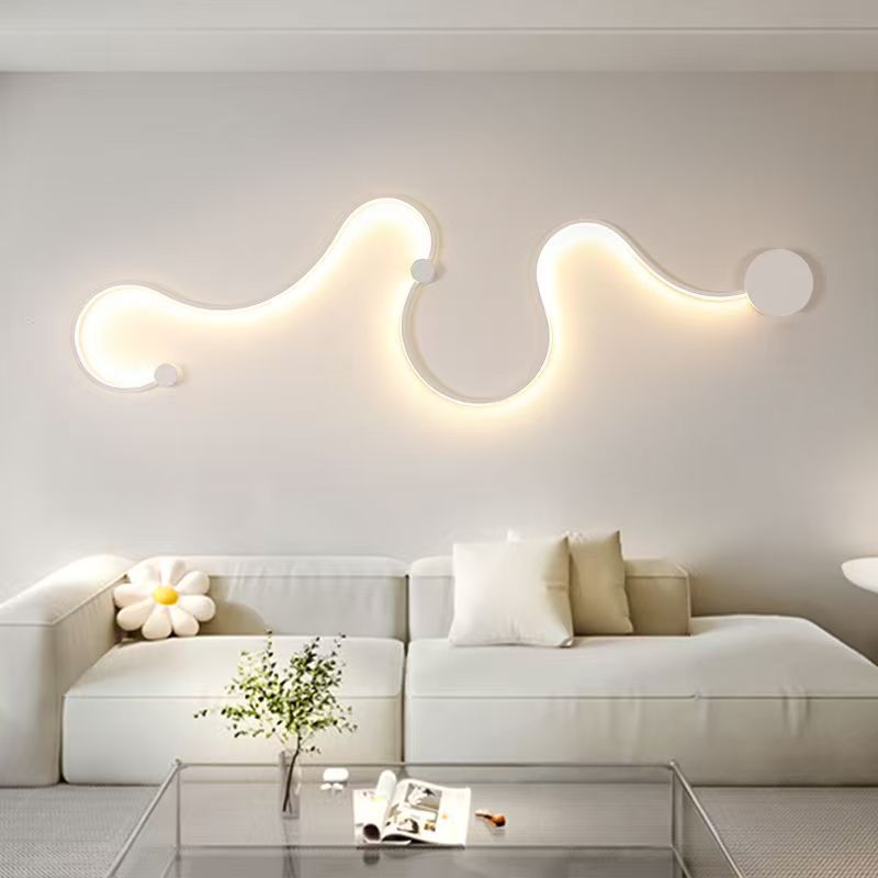 lámparas de pared de fondo de la sala de estar lámparas de pared de estilo nórdico moderno pasillo de entrada lámpara decorativa de dormitorio