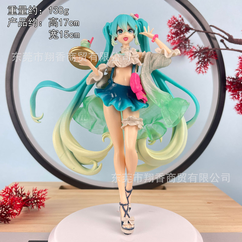 包邮灰姑娘初音手办睡美人长发洛天依公主水手服摆件批发代发|undefined
