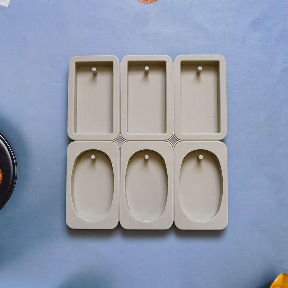 Aroma 3 cuadrado 3 elíptico 261 molde de jabón de silicona DIY aroma artesanía molde de jabón molde de pastel