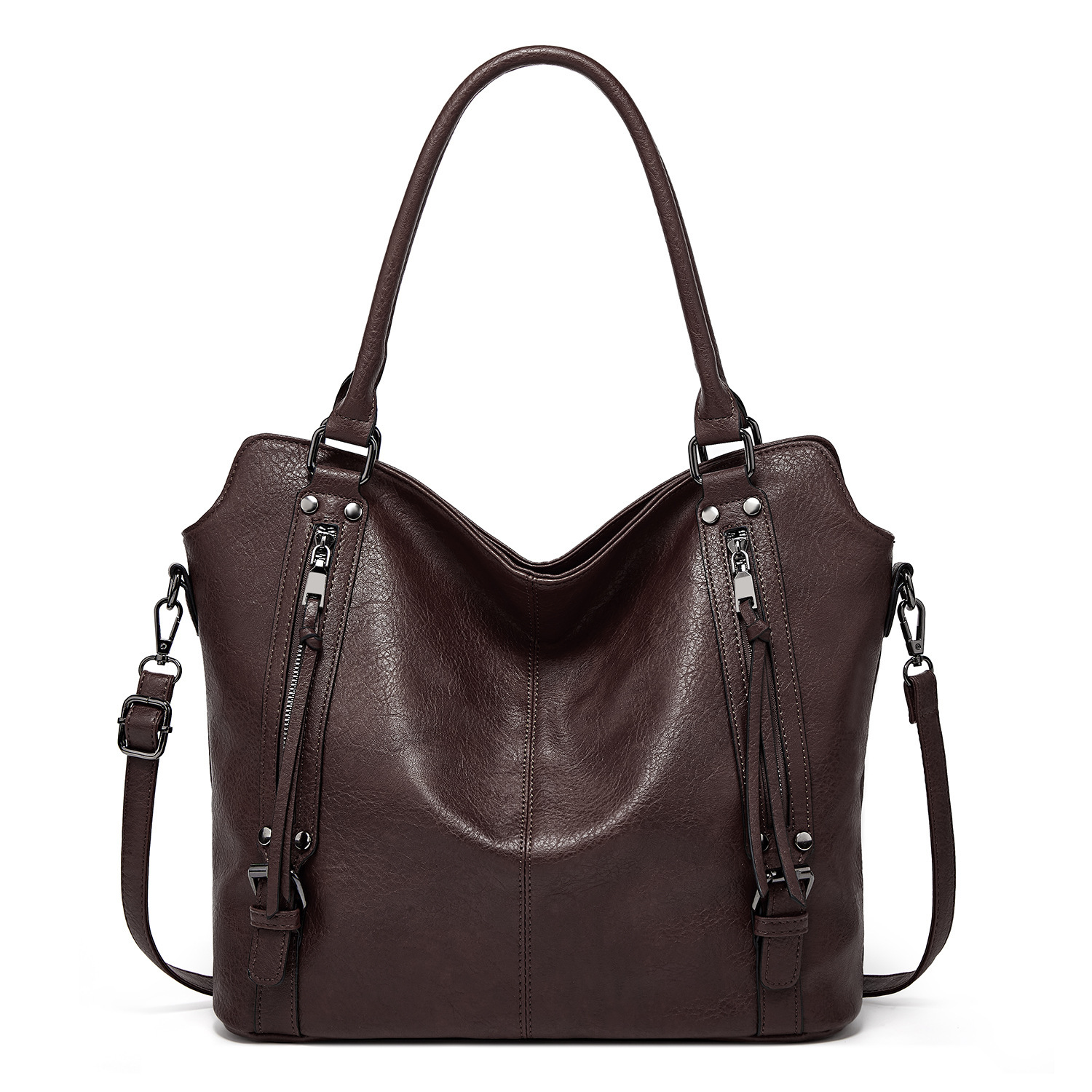 2026 New Women's Bag European and American Style Large Tote Bag Soft Leather High Capacity Single Shoulder Crossbody Women's Handbag