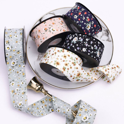 Double-sided bronzing dot printed fabric belt DIY handmade bow hair accessories bow tie top hat pet chest tie