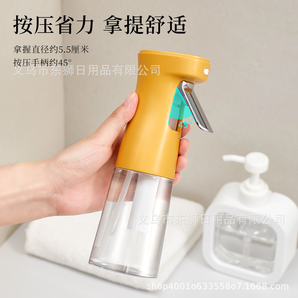 Food-grade glass oil spray bottle for home use, two-in-one oil control, new design, non-stick kitchen oil sprayer