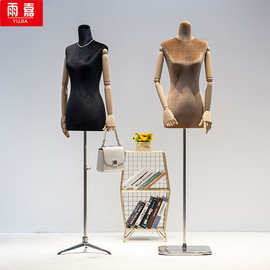 婚纱店旗袍秀禾礼服专用展示架子模特道具女半身人体女装衣服假人