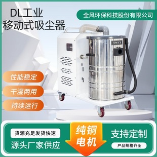 Dl3000 Industrial Mobile Vacuum Cleaner Power 3Kw Equipped with High-Pressure Fan Optional Cloth Bag or Filter Cartridge Filtration