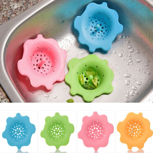 A1738 Silicone Shower Drain Drainage Waterway Hair Filter Drain Cover