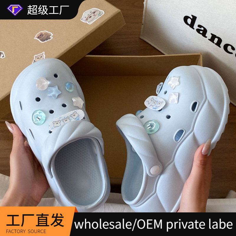 Women's Clogs 2026 Summer Trendy Thick-Soled Height-Increasing Eva Beach Indoor Non-Slip Anti-Odor Waterproof Closed-Toe Sandals Women's Clogs 2026 Summer Trendy Thick-Soled Height-Increasing Eva Beach Indoor Non-Slip Anti-Odor Waterproof Closed-Toe Sandals