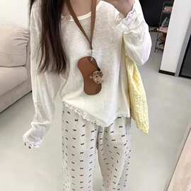 竹节罗纹 宽松休闲百搭上衣短袖潮流防晒衫