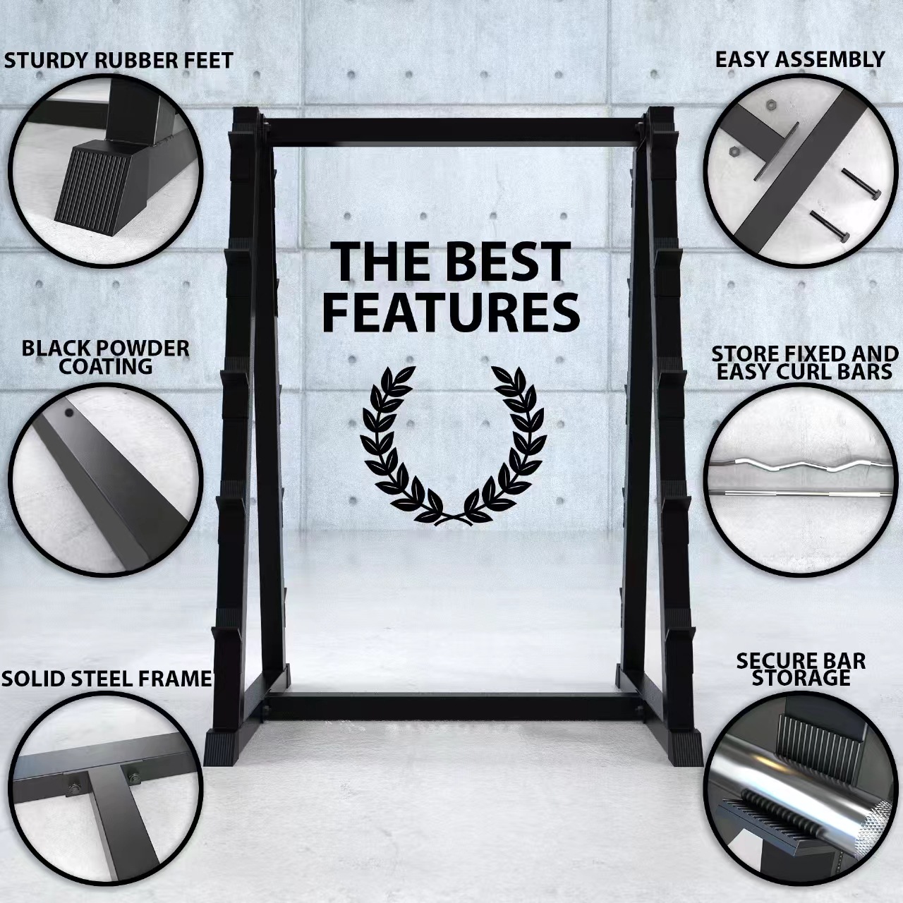 conjunto de levantamiento de barra fija barra comercial especial gimnasio barra de manivela integral barra de envoltura barra de barra