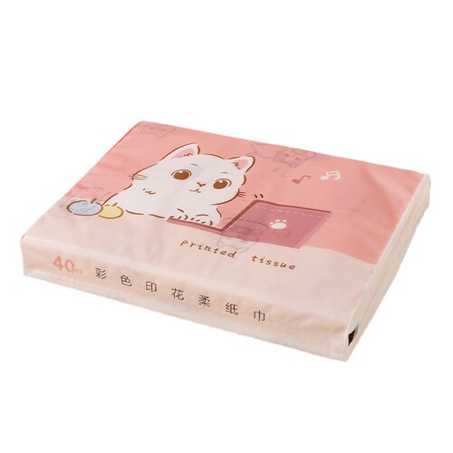 Cartoon Fashion Printed Tissue Paper Small Packet Portable Printed Tissue Paper Toilet Paper Factory Wholesale Dropshipping
