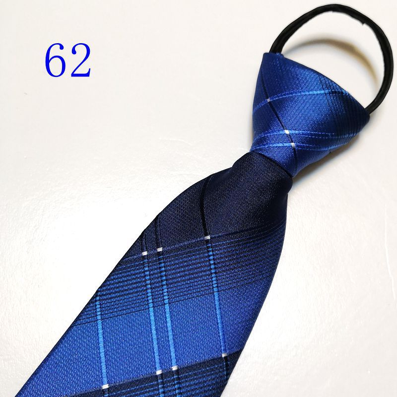 男士拉链新郎结婚红色8cm正装商务黑色免打结懒人易拉得蓝色_