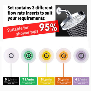 Cross-border bathroom faucet shower top spray shower water-saving piece pressure reducing valve flow limiting piece water-saving ring constant current device
