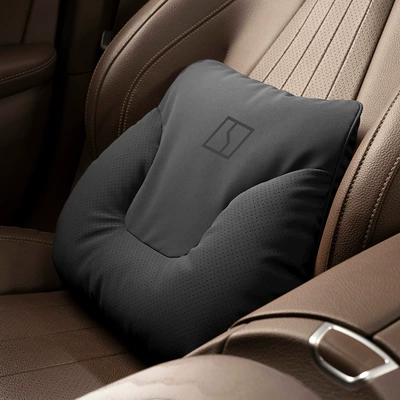001/007/009/7X Car Headrest Neck Pillow – Headrest - horn-style-noble-black-extremely-zirconium-one-set-of-waistrest