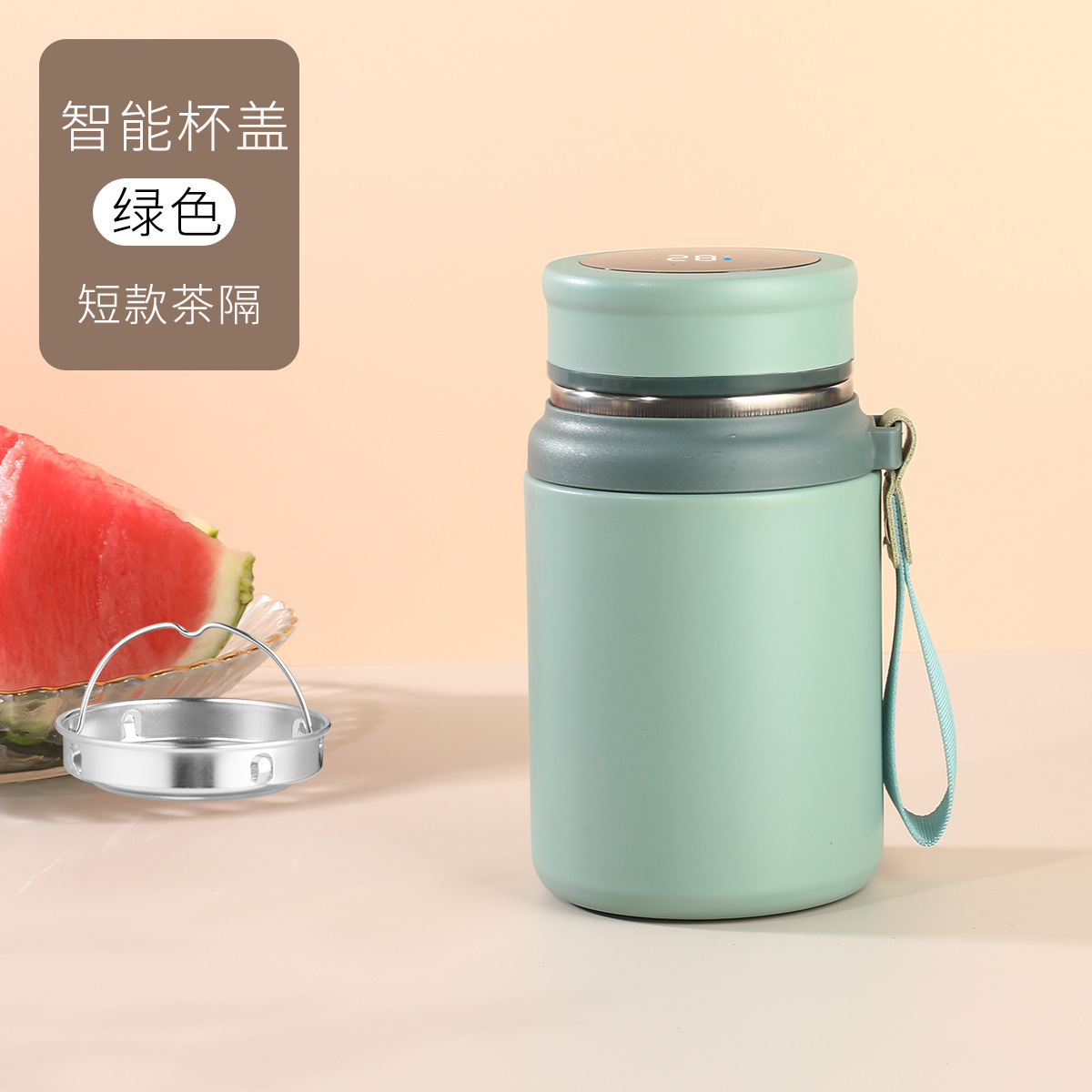 Termo de Acero Inoxidable 316 con Pantalla de Temperatura para Hombre, Taza de Té Portátil para Auto, Taza de Oficina para Mujer, Taza Portátil para Auto