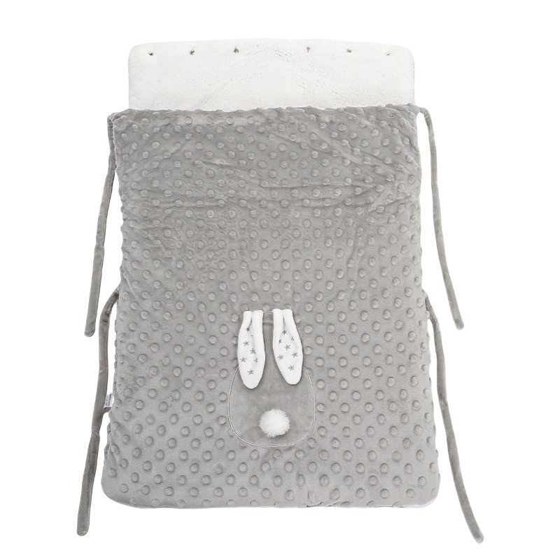 Saco de dormir anti-saltos de dos lados para recién nacidos, nido de dormir Sunnozy engrosado otoño y invierno, edredón de cachemira cálida para bebés