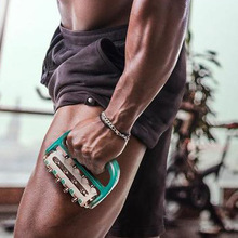 手持小滚轮腿部按摩器滚轮手动肩颈椎腰部背部推脂经络疏通按摩器