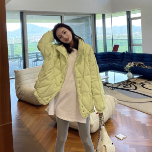 Korean Designer Ultra-Light and Ultra-Soft 90 down down Jacket for Women, Autumn and Winter Loose Large Version Slimming Look down Jacket