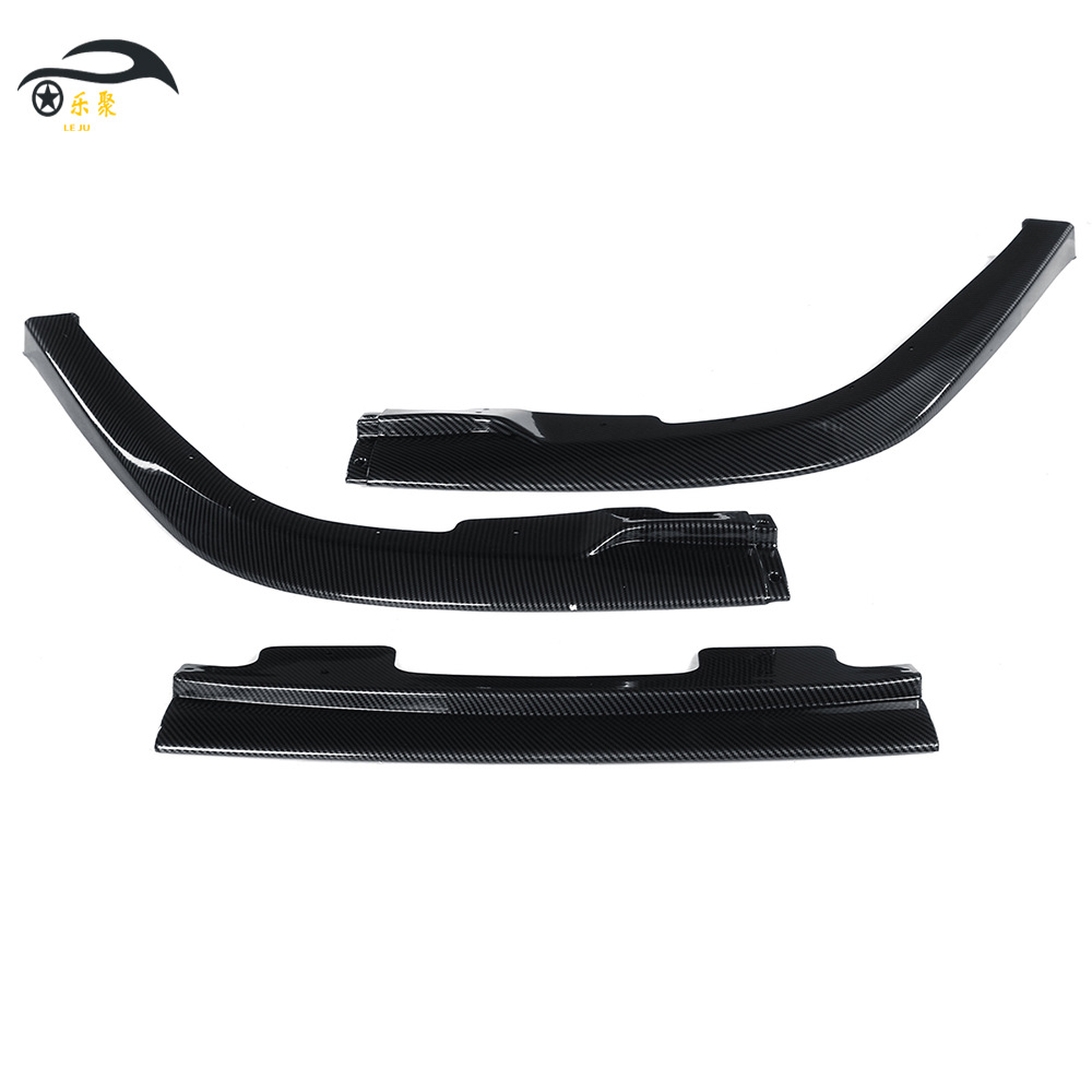 Esquina de labio frontal negro brillante transfronteriza adecuada para 06-07 Toyota Subaru Sti pala delantera piezas de modificación de tres etapas