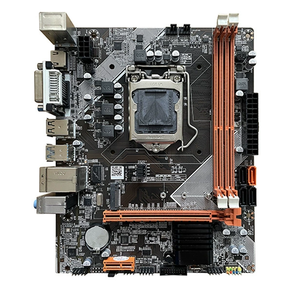 Новая гигабитная материнская плата B75 для настольного компьютера, 1155 контактов M.2, твердотельный накопитель DDR3, встроенная видеокарта VGA HDMI DVI