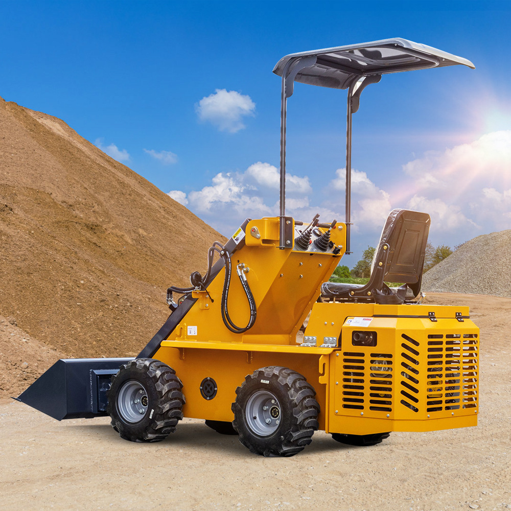 小型滑移装载机厂家 800型地下车库滑移铲车 粮食装卸微型装载机