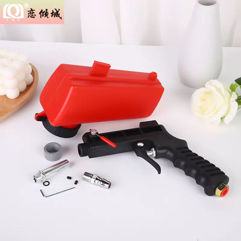 外贸便携式小型除锈喷砂枪高压金属手持气动喷砂枪除杂质翻新工具