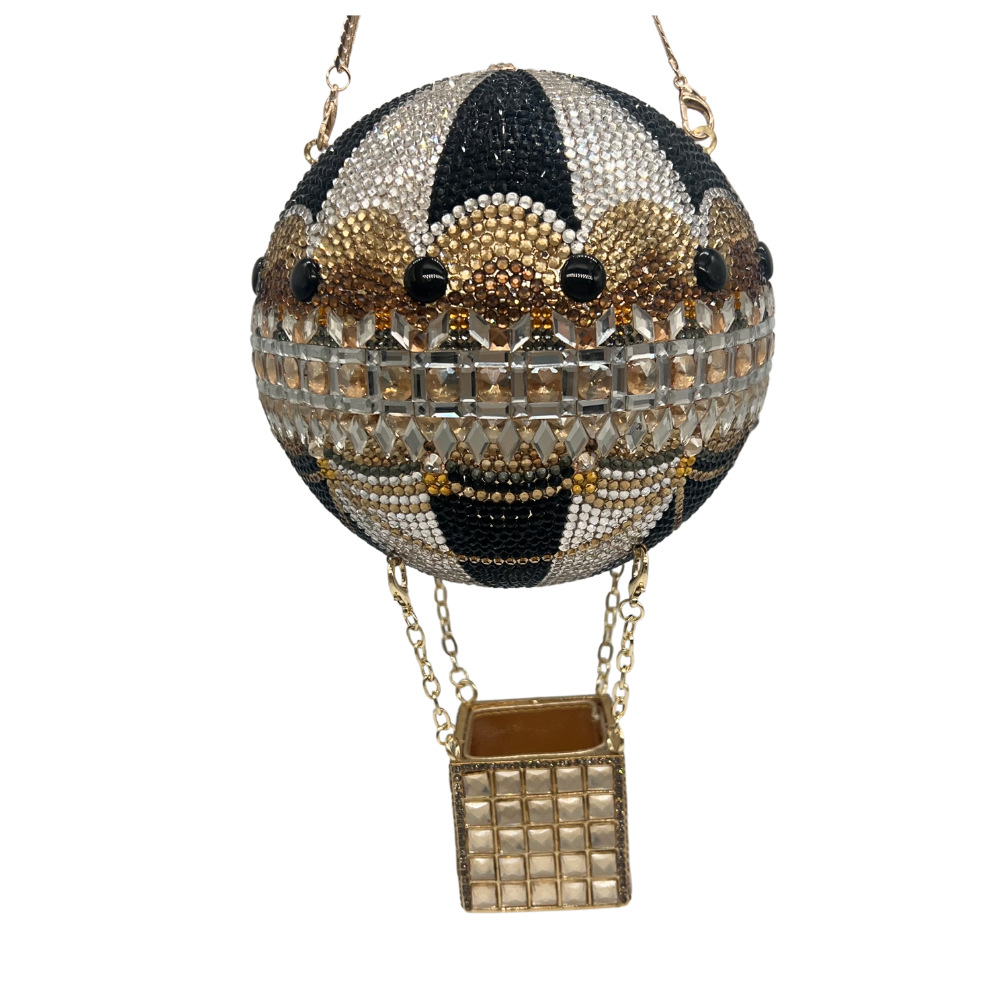 Túi clutch nữ đính đá dạ hội hình khinh khí cầu cầm tay — Khinh khí cầu bảy màu, Khinh khí cầu vàng đen, Khinh khí cầu vàng, Khinh khí cầu nhiều màu