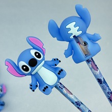 可爱卡通史迪仔卷笔刀星际宝贝史迪奇手办公仔转笔刀文具刨礼物