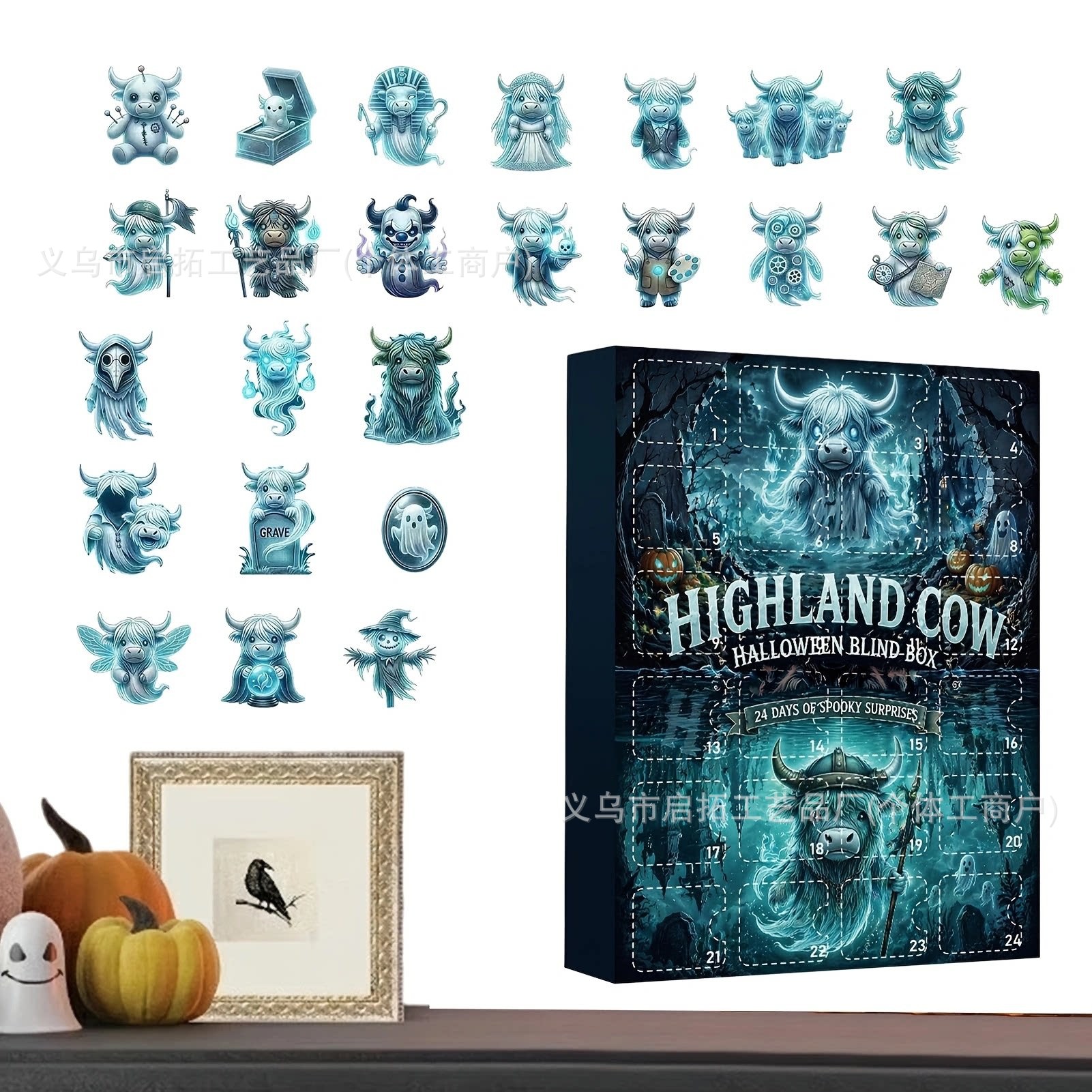 Calendario de Adviento Navideño de Cajas Sorpresa de Acrílico, Interactivo, para Navidad y Fiestas