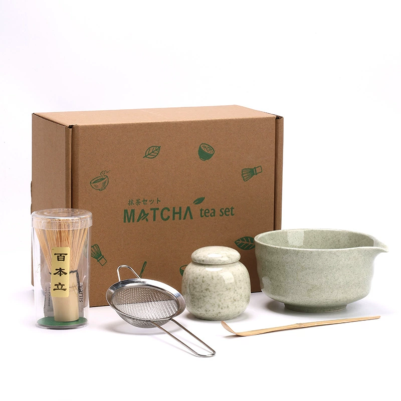 Матча, чайная чашка, набор, нож, чайный порошок