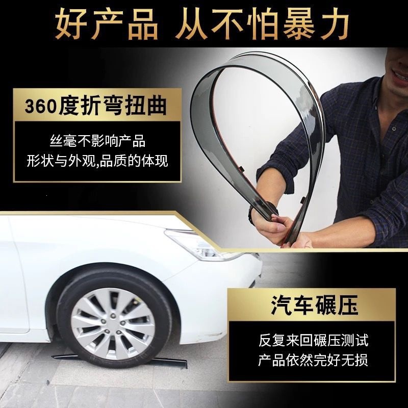 Haval H6 Rain Shield, Rain-Proof Visor, Car Window Rain Guard, Pure Black Opaque Without Gloss, Great Wall Poer