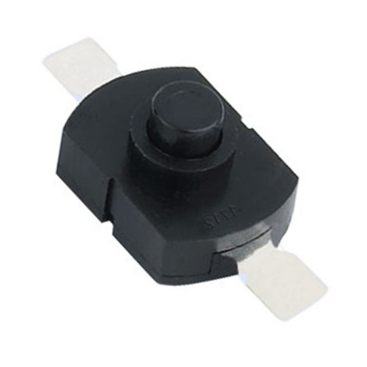 大电流自锁开关12*17mm  按键开关直脚一开一关  圆头自锁开关