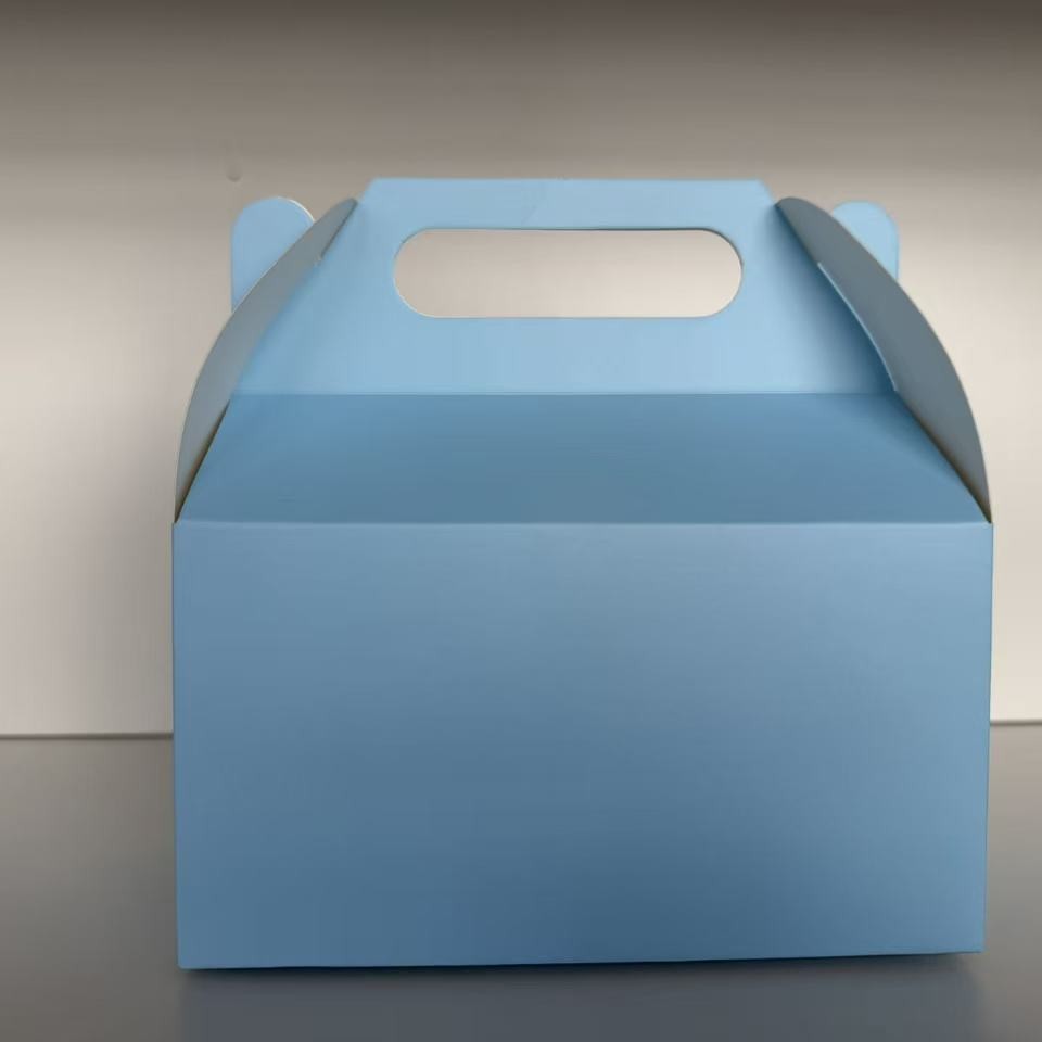 Explosiva transfronteriza al por mayor caja de dulces de cuerno multicolor caja de papel de embalaje de dulces de fiesta de vacaciones caja de embalaje portátil lisa