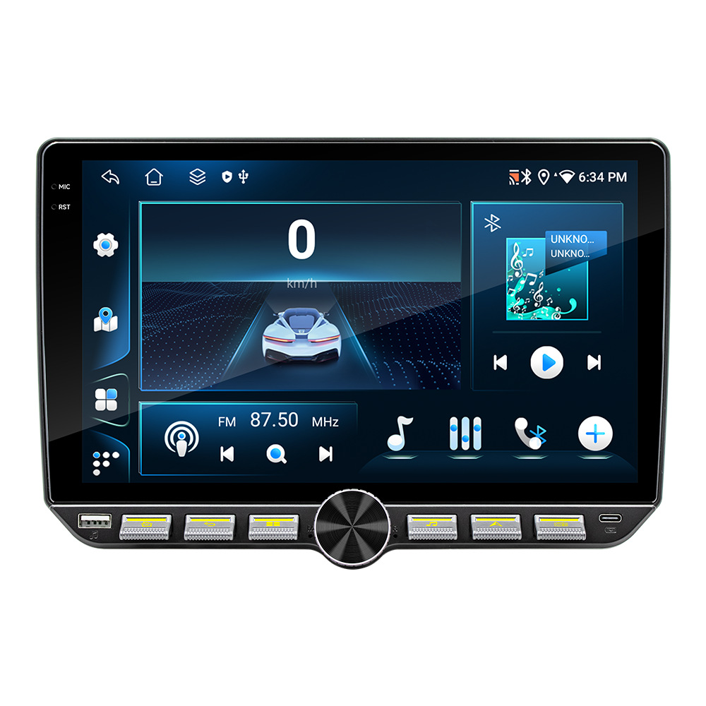 Ventas transfronterizas calientes de 10.1 pulgadas de ocho núcleos 4G Android navegador de automóviles inalámbrico carplay controlador central todo en uno