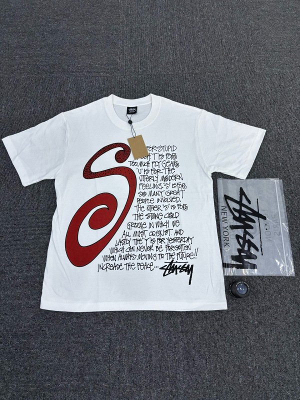 夏スティス スティス 2025 新しいメンズとレディース半袖 Tシャツメンズルーズヘビーウェイト高品質 Tシャツプリント|undefined