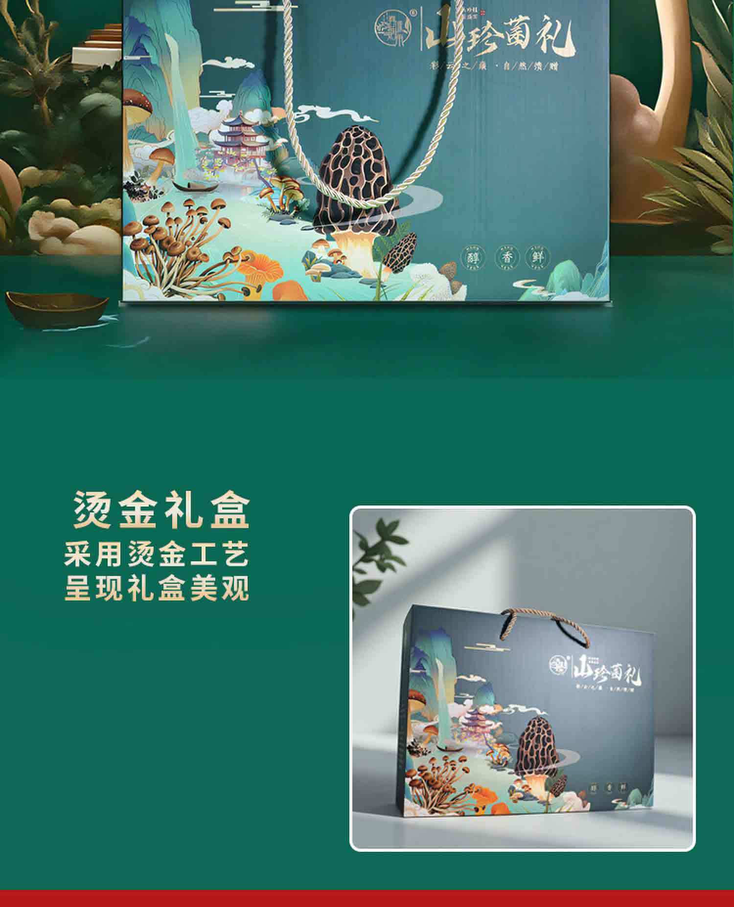 Yunnan Wild Mushroom Gift Box Dried Morel and Chanterelle Soup Pack 355g Nine Mushroom Assortment key features