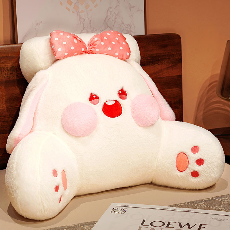 우유빛 흰색 낙서 토끼