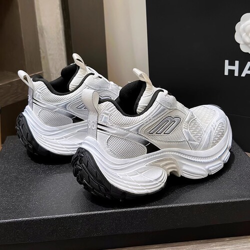 Zhao Lusi Style Father's Shoes Women's Autumn/Winter Version, Super Hot, Versatile, Thick Sole, Height Increasing, Sports Casual Shoes
